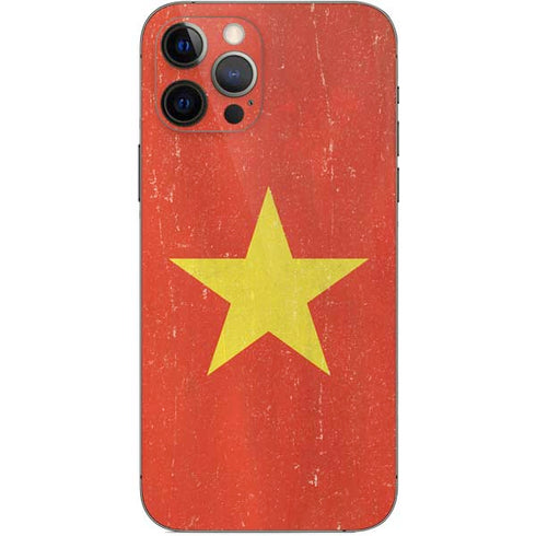 Vietnam Flag Distressed iPhone 12 Pro Skin
